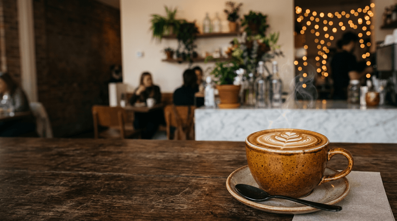 Artisan coffee being poured